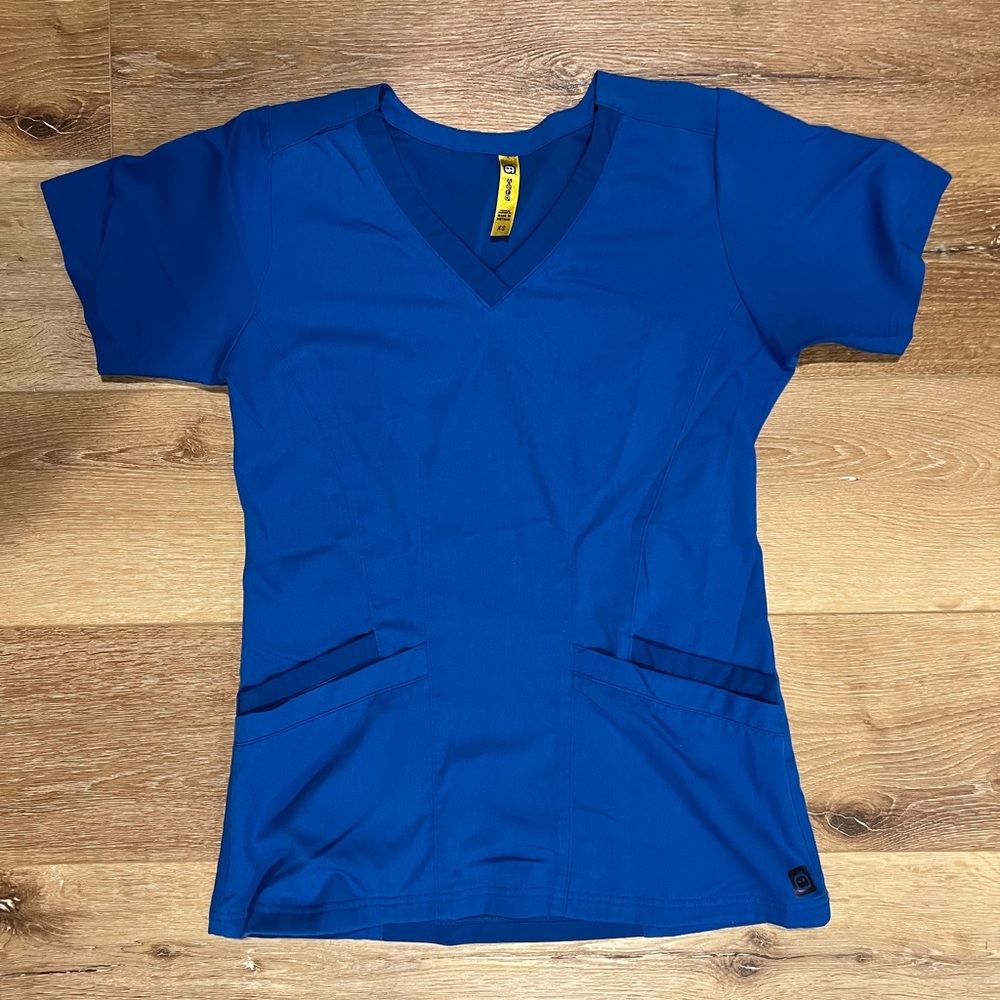 Blue Aero Scrub Top